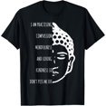 thumbnail image 1 of Buddhism Saying Funny Vintage Buddha Yoga Gift T-ShirtMen's and women's gift, black and white T-shirt, size: Extra large S-4XL, 1 of 4