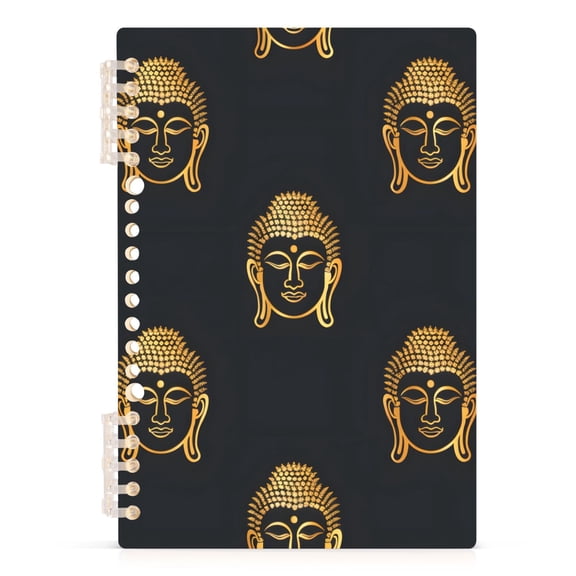 Buddhist Image Head Notebooks 1-subject Journal 60 Sheets A5 College Ruled Paper Detachable Ring 8.3"x5.7"