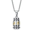 thumbnail image 1 of Buddhist Mantra Engraved Memorial Urn Necklace Keepsake Cremation Jewelry, 1 of 6