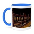 thumbnail image 1 of 3dRose, Buddhist prayer wheels made of metal in Kathmandu Nepal, 11oz Two-Tone Blue Mug, 1 of 7