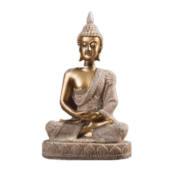 Buddhist Statue Meditating Buddhist Statue Figurine Table Decors Resin Buddhist Statue Decors Indoor Ornament