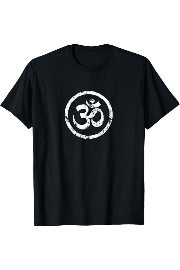 Buddhist Symbol Om Cool Yoga Tao Zen Men Women Buddhism T-ShirtMen's and women's gift, black and white T-shirt, size: Extra large S-4XL