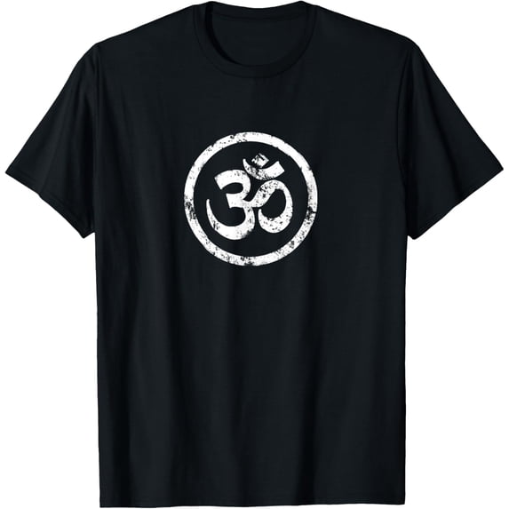 Buddhist Symbol Om Cool Yoga Tao Zen Men Women Buddhism T-ShirtMen's and women's gift, black and white T-shirt, size: Extra large S-4XL