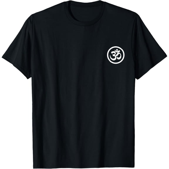 Buddhist Symbol Om T-Shirt Cool Buddhism Yoga Tao Zen Tee T-ShirtMen's and women's gift, black and white T-shirt, size: Extra large S-4XL