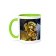 thumbnail image 1 of 3dRose, Buddhist statue in Jinshan Temple, Zhenjiang, Jiangsu Province, China, 11oz Two-Tone Green Mug, 1 of 3
