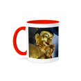 thumbnail image 1 of 3dRose, Buddhist statue in Jinshan Temple, Zhenjiang, Jiangsu Province, China, 11oz Two-Tone Red Mug, 1 of 3