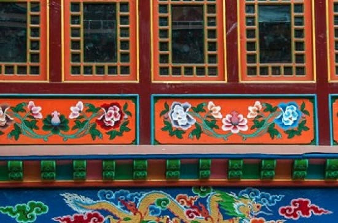 Buddhist temple Namche Bazaar Solukhumbu Nepal Canvas Art - Lee Klopfer DanitaDelimont (22 x 15)