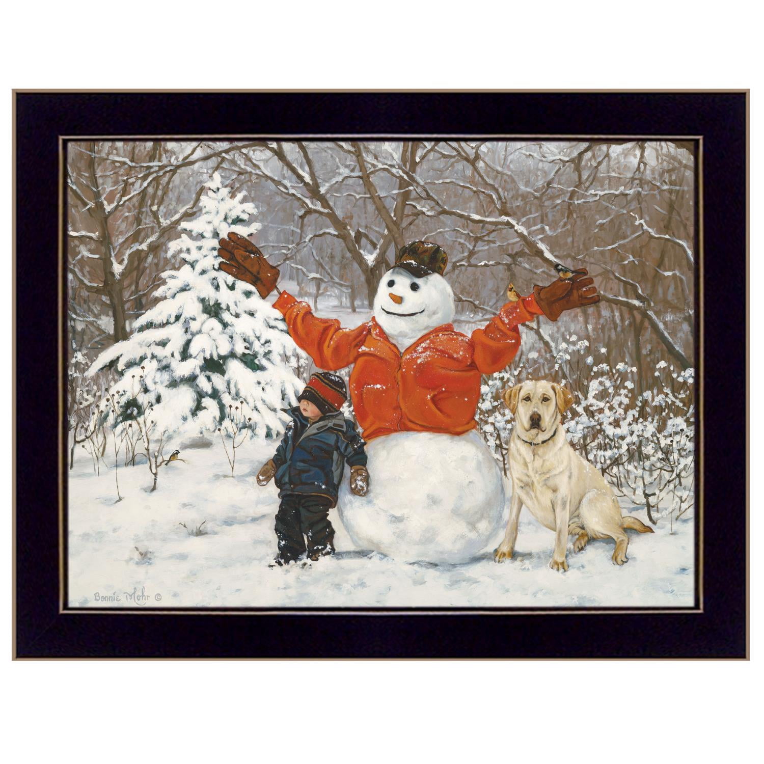 TrendyDecor4U Buddies By Bonnie Mohr Ready To Hang Framed Print COW115B ...