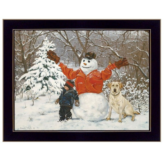 Buddies by Bonnie Mohr Printed Framed Wall Art Wood Multi-Color