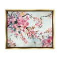 thumbnail image 1 of Budding Cherry Blossoms Nature Botanical & Floral Graphic Art Metallic Gold Framed Art Print Wall Art, 1 of 6