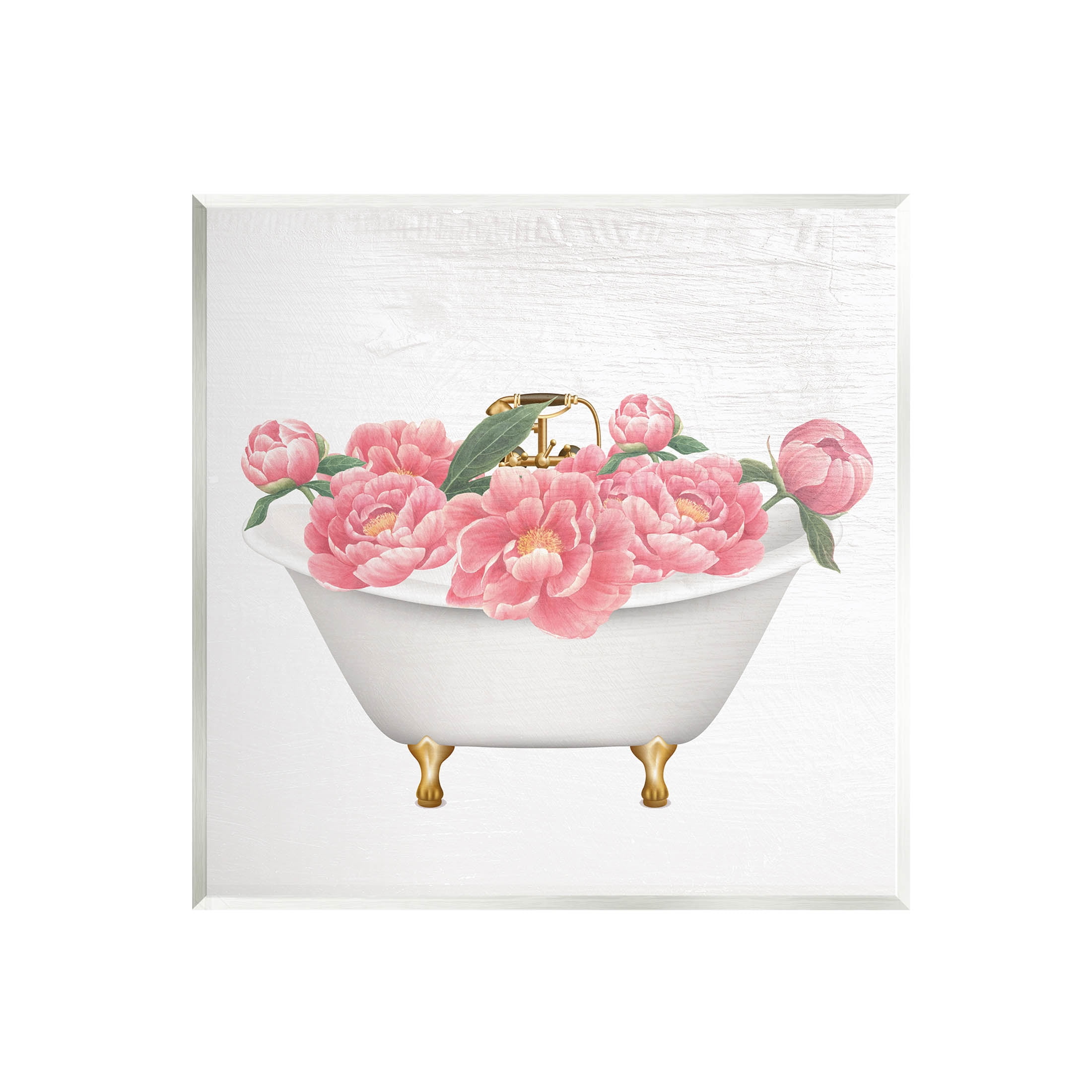 Budding Peony Vintage Tub Botanical & Floral Graphic Art Unframed Art Print Wall Art