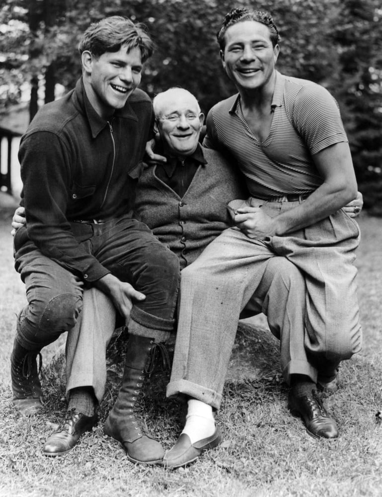 Buddy Baer And Max Baer With Their Father At The Speculator History (24