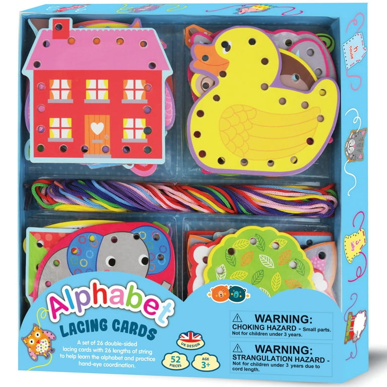 buddy-barney-alphabet-lacing-cards-52pc-26-lacing-picture-cards-26-strings-colorful-threading-toy-diy-learning-craft-activity-kids-ages-3-walmart-com for Alphabet Lacing Cards Free Printables Buddy & Barney: Alphabet Lacing Cards - 52pc - 26 Lacing Picture Cards & 26 Strings, Colorful Threading Toy, DIY Learning Craft Activity, Kids Ages 3+ - Walmart.com for Alphabet Lacing Cards Free Printables