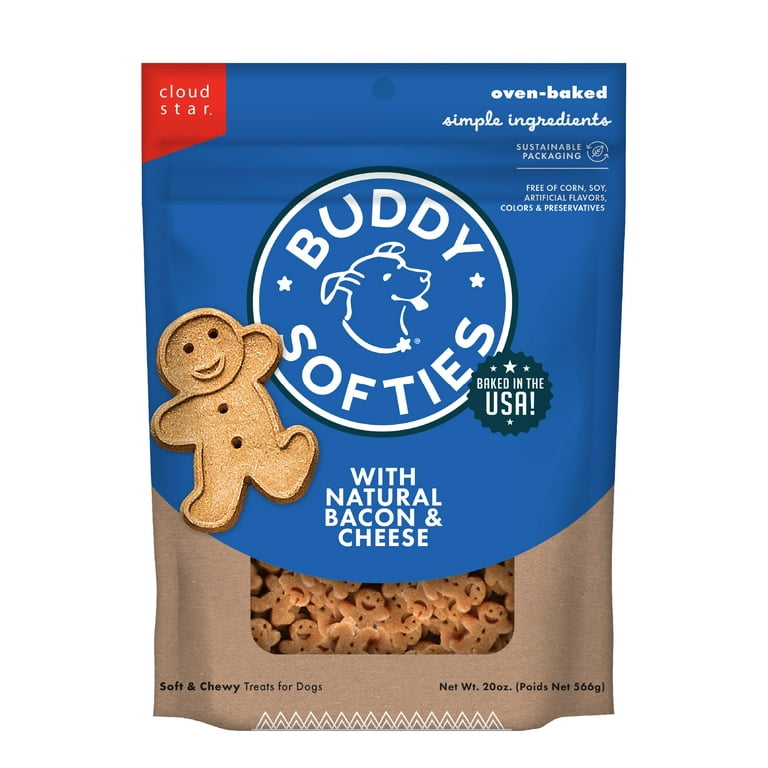 Cloud Star Buddy Biscuits Soft and Chewy Bacon and Cheese Dog Treats Cloud Star Buddy Biscuits Soft and Chewy Bacon and Cheese Dog Treats
