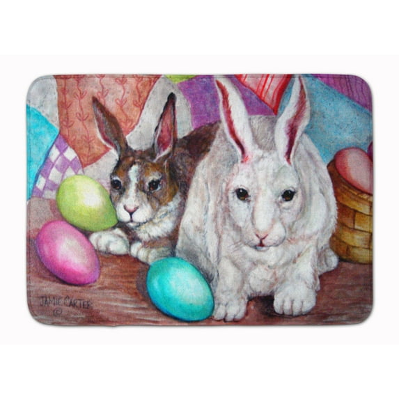 Buddy Buddies Easter Rabbit Machine Washable Memory Foam Mat