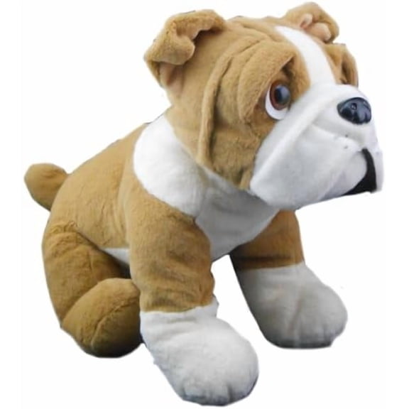 Buddy The Bulldog With 8 Inch Camo T-Shirt Adorable Plush Toy Dressed for Adventure in Camouflage, Perfect for Little Soldiers and Outdoor Enthusiasts