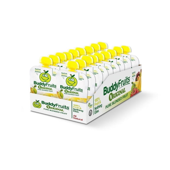 Buddy Fruits Pure Blended Banana Snack, 3.2 Ounces, 18 Per Case