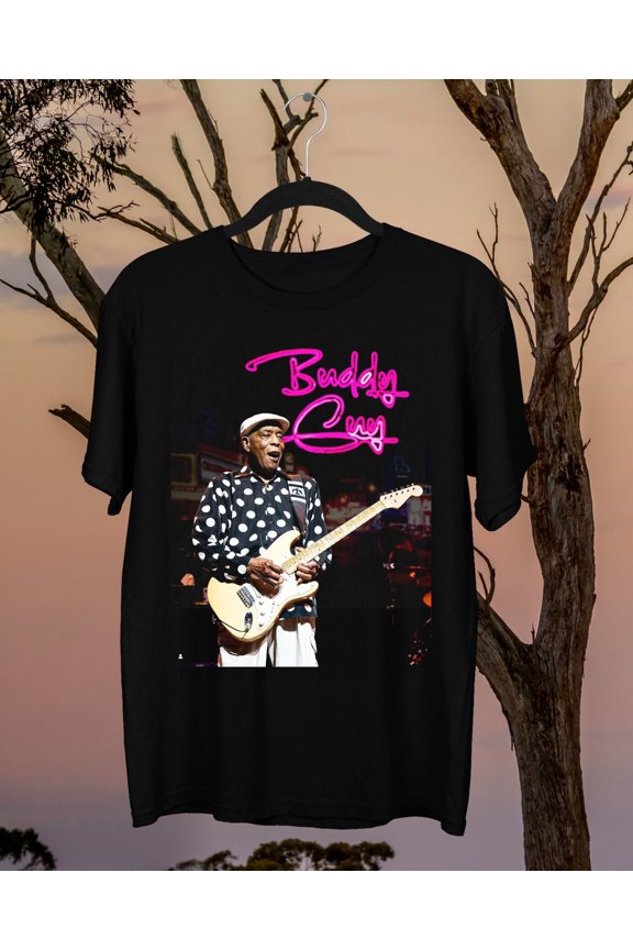 Buddy Guy T-Shirt short sleeve Women Men Black Full size S to 5XL