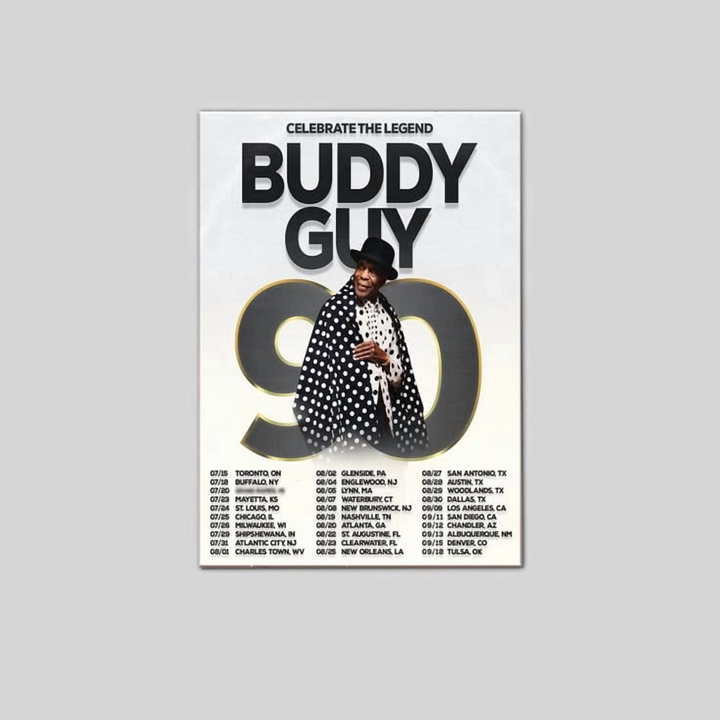Buddy Rour Buddy Guy celebrating Buddy Guy 90 Tour Size 24''x36'' Goldengate ...