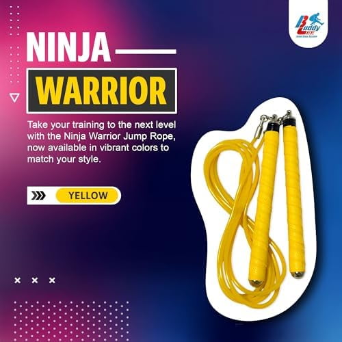 Buddy Lee Ninja Warrior Jump Rope – Adjustable Speed Rope for Fitness ...