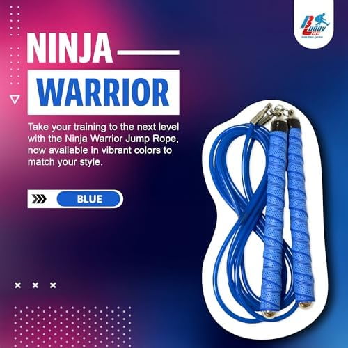 Buddy Lee Ninja Warrior Jump Rope – Adjustable Speed Rope for Fitness ...