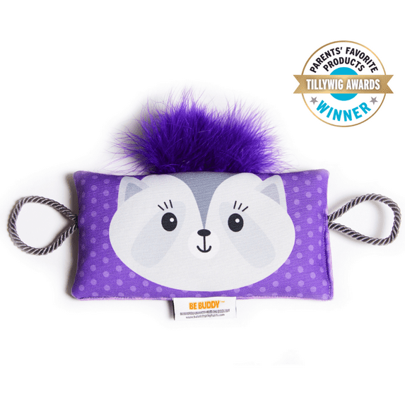 BE Buddy Multi-Sensory Weighted Stuffed Animal, Diaphragmatic Breathing Pillow & Lavender-Scented Eye Pillow for Kids | Calming Sensory Toys - Anxiety Relief, Stress Management | Purple