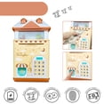 thumbnail image 1 of Buddy N Buddies Electronic Piggy Bank ATM Password Fingerprint Money Box Saving Box Fingerprint Coin Money Box Yellow House, 1 of 7