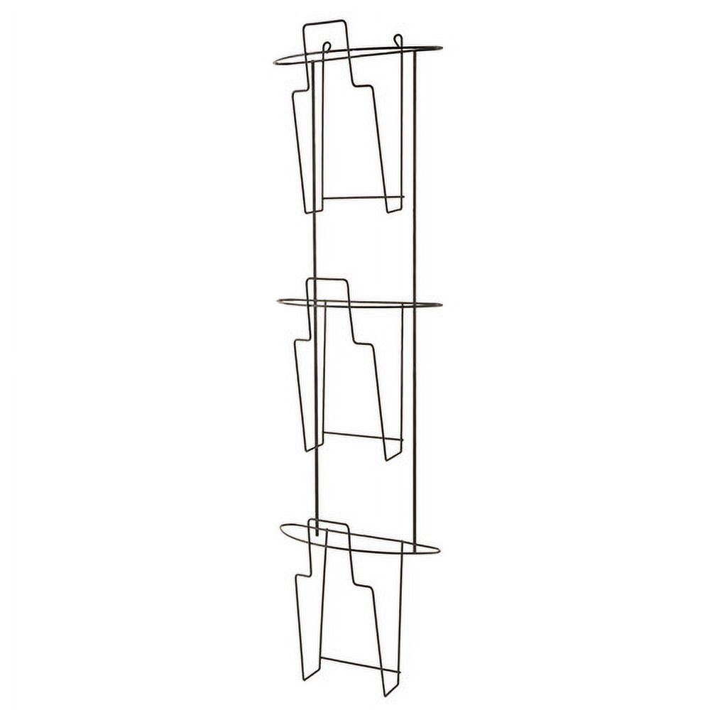 Buddy Products Wire Ware Wall Mounted Brochure and Pamphlet Rack