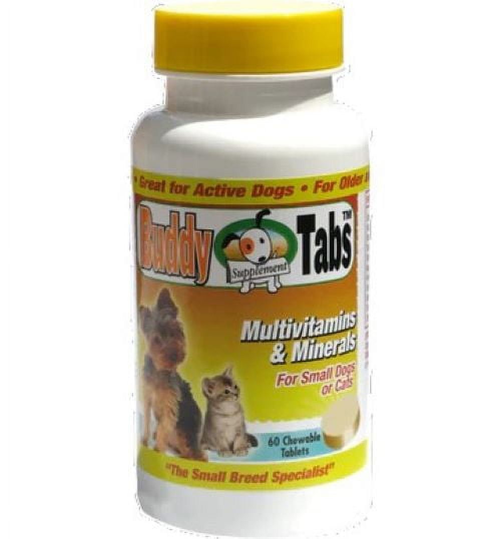 Buddy Tabs Multivitamins & Minerals For Small Dogs and Cats.