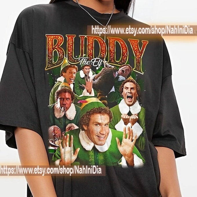 Buddy The Elf Vintage Unisex Shirt Vintage Buddy The Elf Will Ferrell T Shirt Gift For Him And