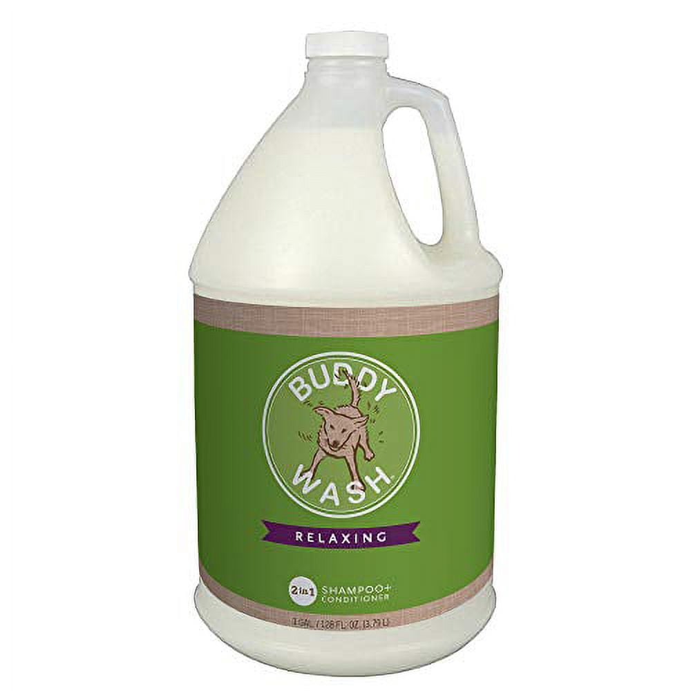 Buddy Wash Dog Shampoo Conditioner for Dogs with Botanical Extracts and Aloe Vera Green Tea Bergamot Gallon Jug