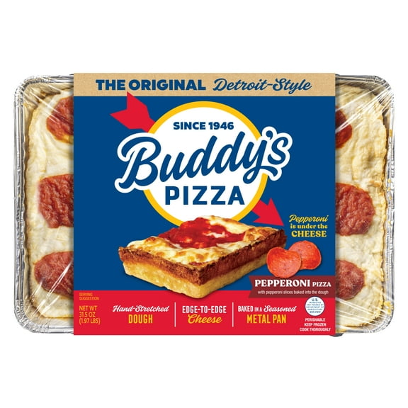 Buddy's, Detroit-Style Pepperoni Pizza, Frozen, 31.5 oz