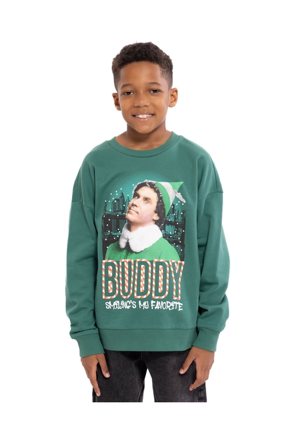 Boys Long Sleeve Holiday Graphic Crewneck, Sizes 4-18