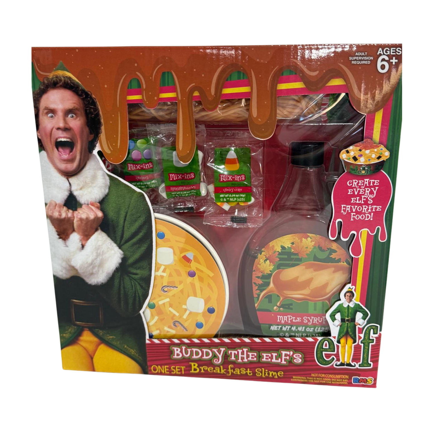 Buddy the Elf Breakfast Slime Craft Set with Mix-Ins and Accessories