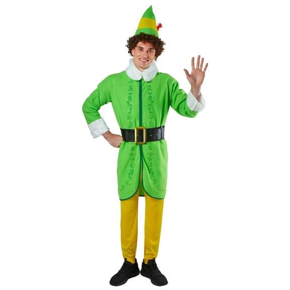 Elf: Buddy The Elf Costume for Adults by Rubies, Men's One Size Fits Most