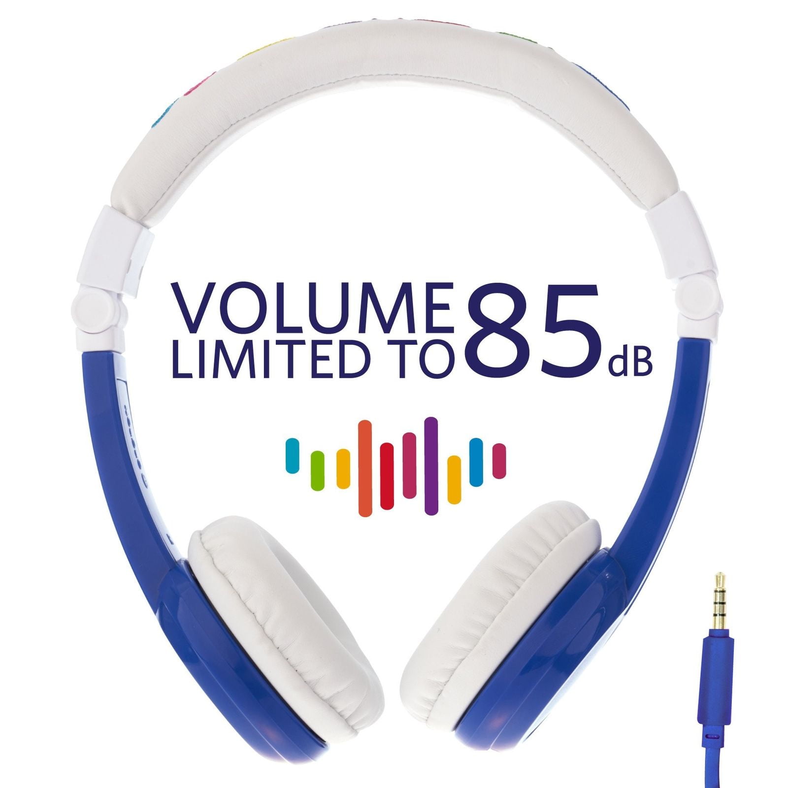 BuddyPhones Explore Cushioned Foldable Headphones with In Line Microphone and Travel Bag Pink