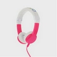 thumbnail image 1 of BuddyPhones Explore Volume Limiting Wired Kids Foldable Volume Limiting Headphone with Travel Bag - Pink, 1 of 13