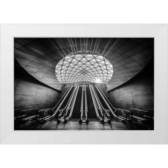 Buder, Stefan 14x11 White Modern Wood Framed Museum Art Print Titled - Triangeln