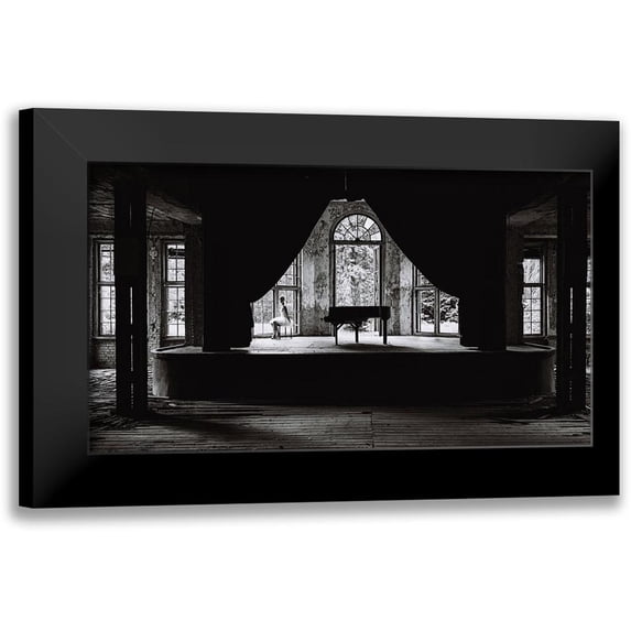 Buder, Stefan 24x15 Black Modern Framed Museum Art Print Titled - Ballerina