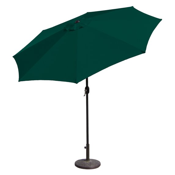 Budge 11ft Aluminum Patio Umbrella with Crank Lift and Tilt Function