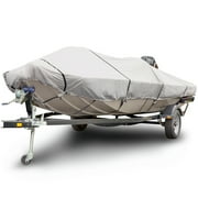 Budge 1200 Denier Center Console Flat Front Boat Cover, Waterproof, Premium Outdoor Protection for Boats, Size BTCCD-4: 16'-18' Long, 106" Beam