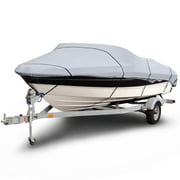 Budge 1200 Denier V-Hull Boat Cover, Waterproof Outdoor Protection, Size BT-6: 20'-22' Long, 106" Beam