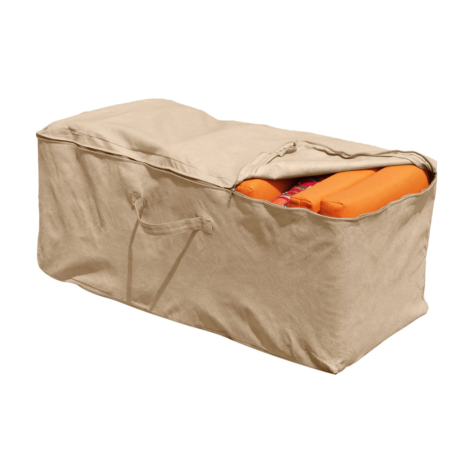 Budge 19" H Beige Patio Cushion Storage Bag Cover, Sedona