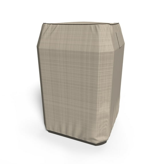 Budge 34"W 34"L Brown / Beige Patio Square AC Cover, English Garden