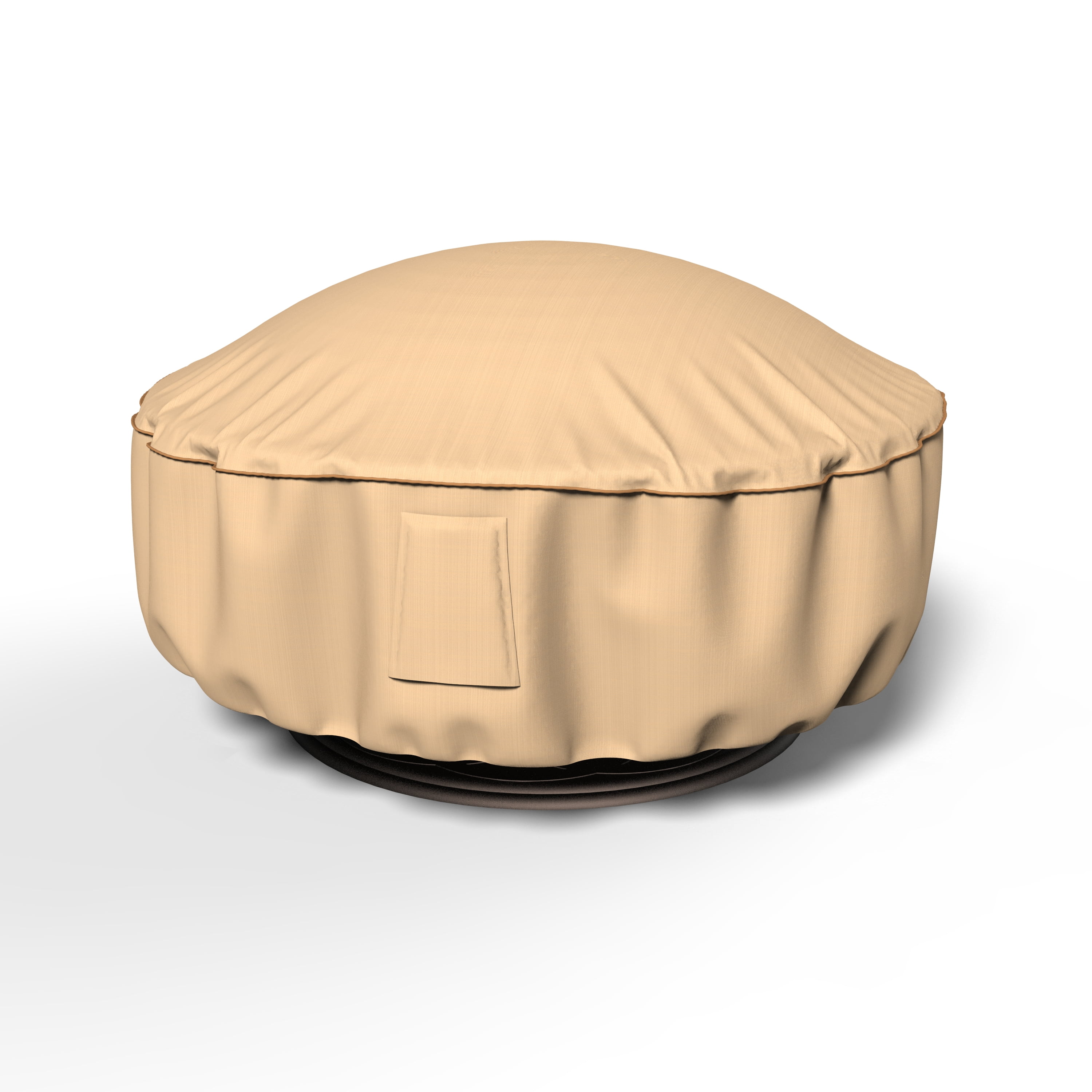 Budge 36"Dia. x 15"Drop Tan Patio Firepit Cover, Chelsea