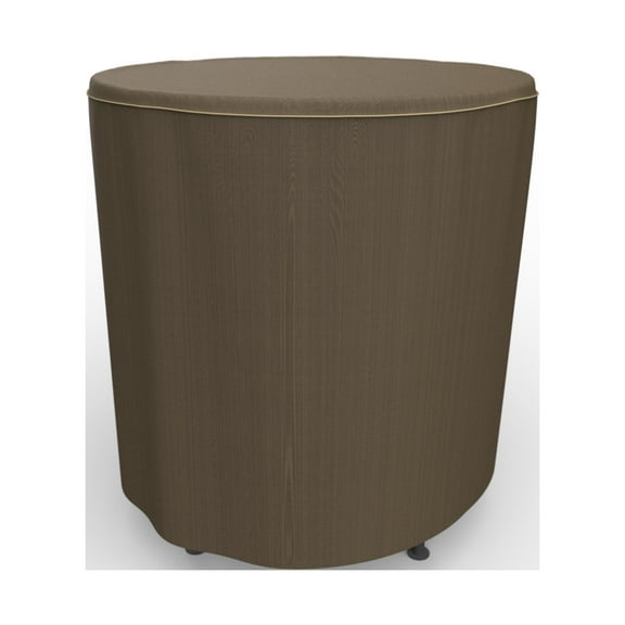 Budge 50"Dia. Black and Tan Patio Bar Table Cover, StormBlock Hillside