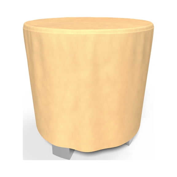 Budge 50" Diameter Beige Patio Bar Table Cover, All-Seasons