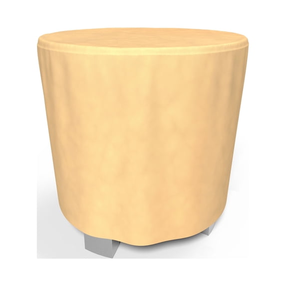 Budge 50" Diameter Beige Patio Bar Table Cover, All-Seasons