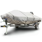 Budge 600 Denier Center Console Flat Front Boat Cover, Waterproof and UV Resistant Protection for Boats, Multiple Sizes