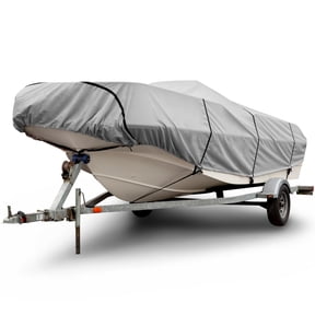 Budge 600 Denier Center Console V-Hull Boat Cover, Waterproof and UV Resistant Protection for Boats, Multiple Sizes